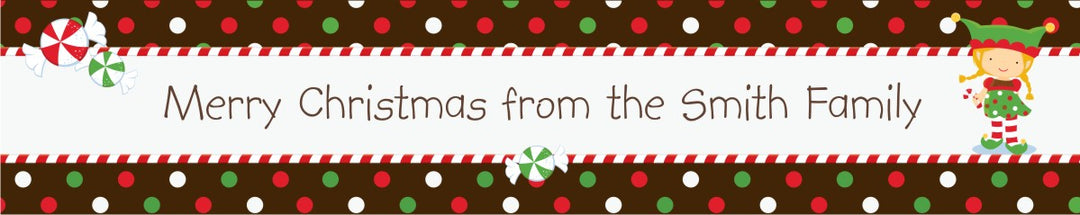 Santa's Little Elfie - Personalized Christmas Banners