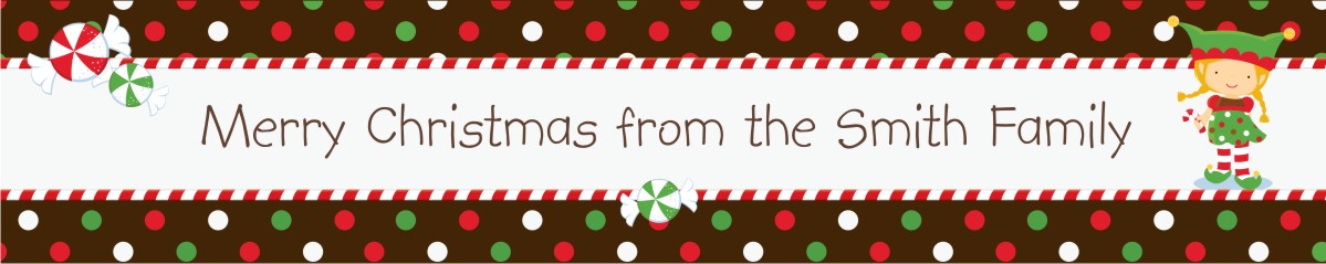 Santa's Little Elfie - Personalized Christmas Banners