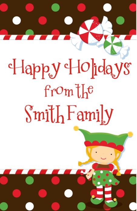 Santa's Little Elfie - Personalized Christmas Wall Art
