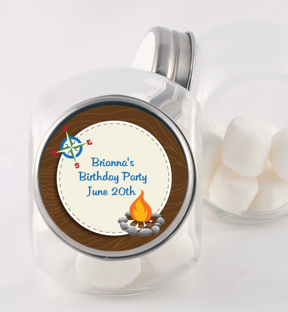 Scavenger Hunt - Personalized Birthday Party Candy Jar