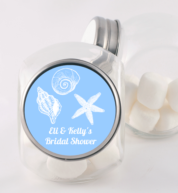 Sea Shells - Personalized Bridal Shower Candy Jar