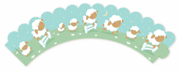 Sheep - Baby Shower Cupcake Wrappers