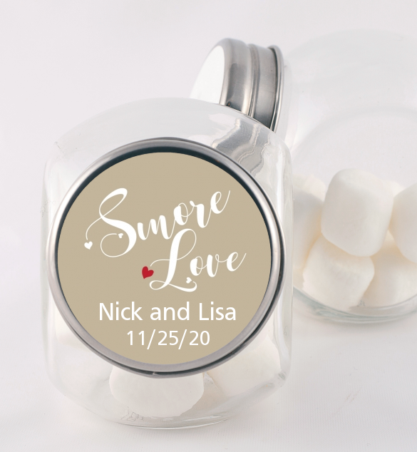 Smore Love - Personalized Bridal Shower Candy Jar