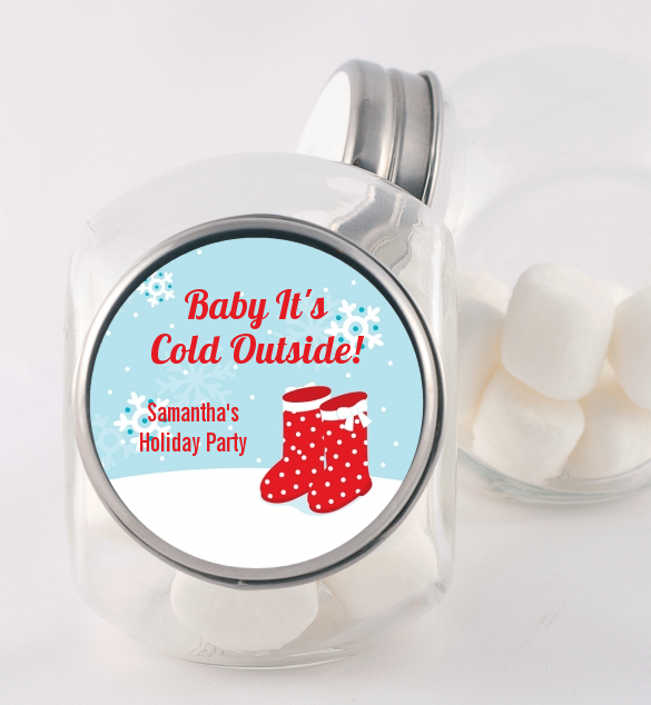 Snow Boots - Personalized Christmas Candy Jar