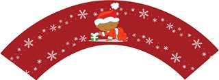 Christmas Baby Snowflakes African American - Baby Shower Cupcake Wrappers