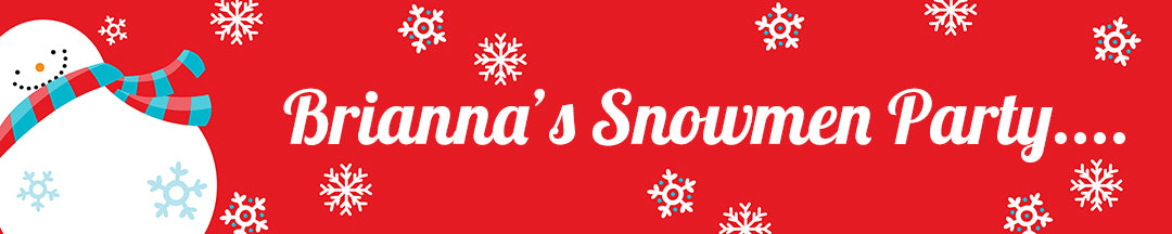 Snowman Fun - Personalized Christmas Banners