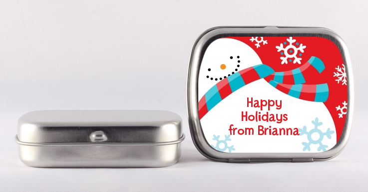 Snowman Fun - Personalized Christmas Mint Tins