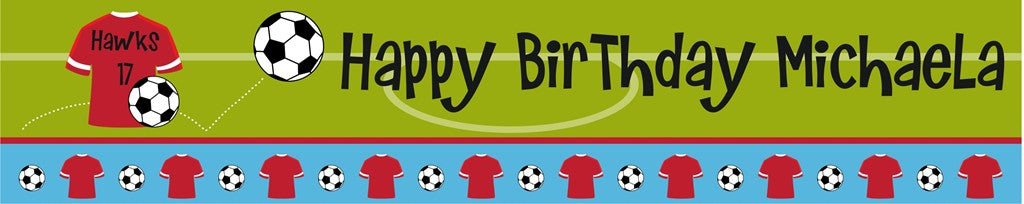 Soccer - Personalized Birthday Party Banners