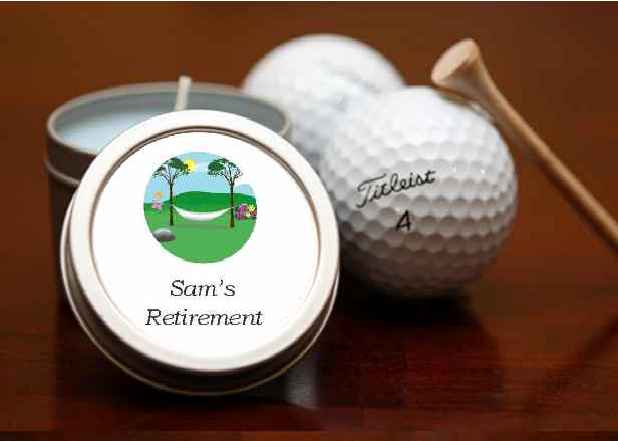 Candle Tins Small Soy Travel Size - Retirement Favors