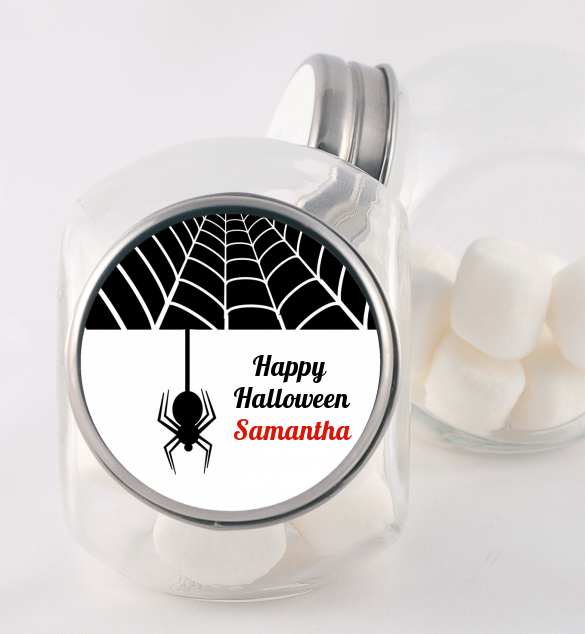 Spider - Personalized Halloween Candy Jar