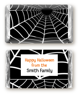 Spider - Personalized Halloween Mini Candy Bar Wrappers