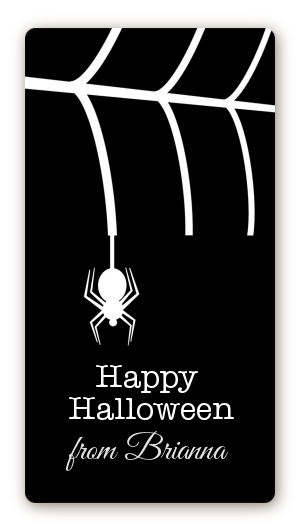 Spider - Custom Rectangle Halloween Sticker/Labels
