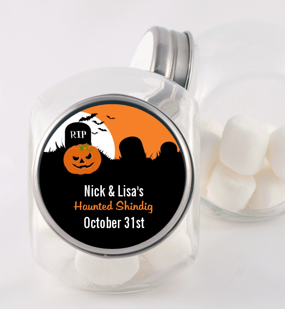 Spooky Pumpkin - Personalized Halloween Candy Jar