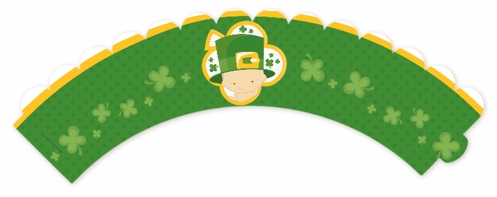 St. Patrick's Baby Shamrock - Baby Shower Cupcake Wrappers
