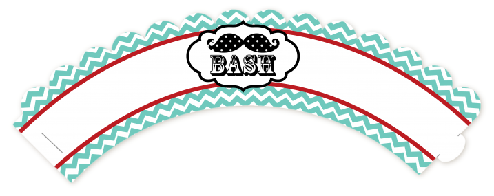 Little Man Mustache - Baby Shower Cupcake Wrappers