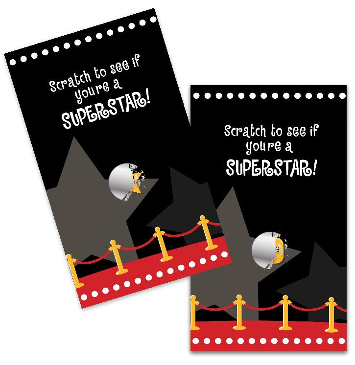 A Star Is Born!® Hollywood - Baby Shower Scratch Off Game Tickets