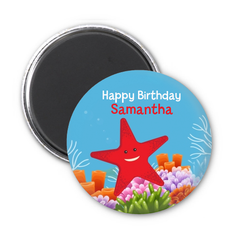 Starfish - Personalized Birthday Party Magnet Favors