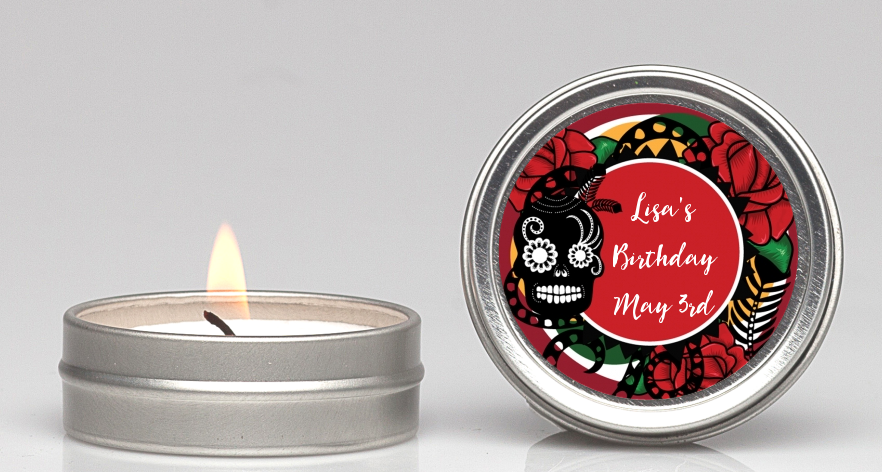 Sugar Skull - Birthday Party Candle Favors