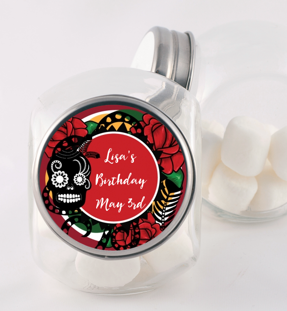 Sugar Skull - Personalized Birthday Party Candy Jar