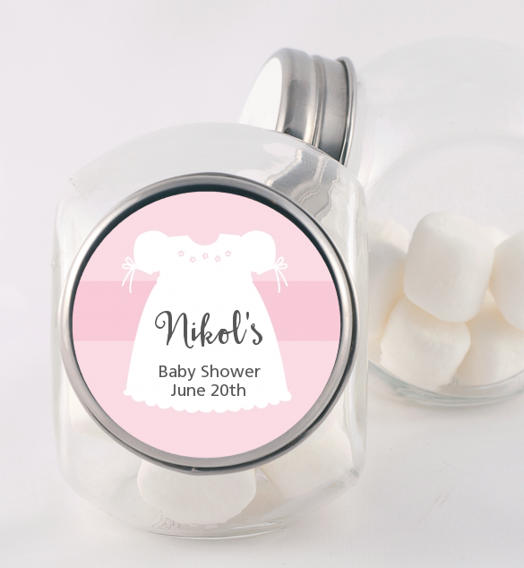 Sweet Little Lady - Personalized Baby Shower Candy Jar