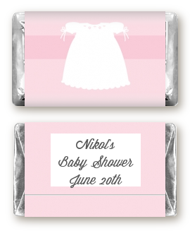 Sweet Little Lady - Personalized Baby Shower Mini Candy Bar Wrappers