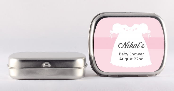 Sweet Little Lady - Personalized Baby Shower Mint Tins
