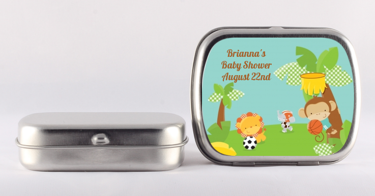 Team Safari - Personalized Baby Shower Mint Tins