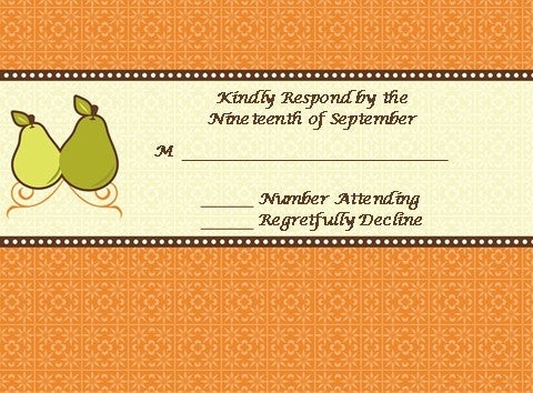 The Perfect Pair - Bridal Shower Response Cards