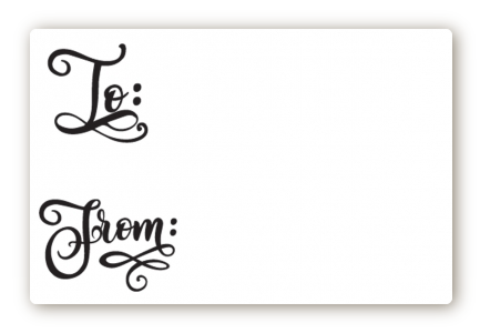 To and From Gift Tags - Christmas Landscape Sticker/Labels