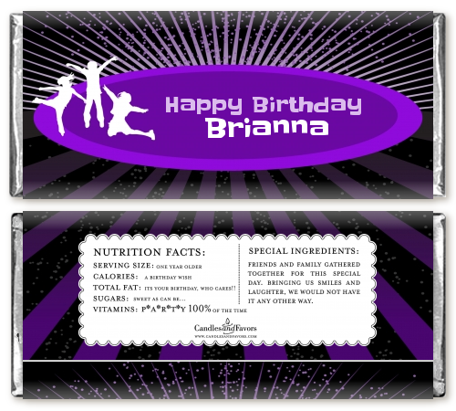 Trampoline - Personalized Birthday Party Candy Bar Wrappers
