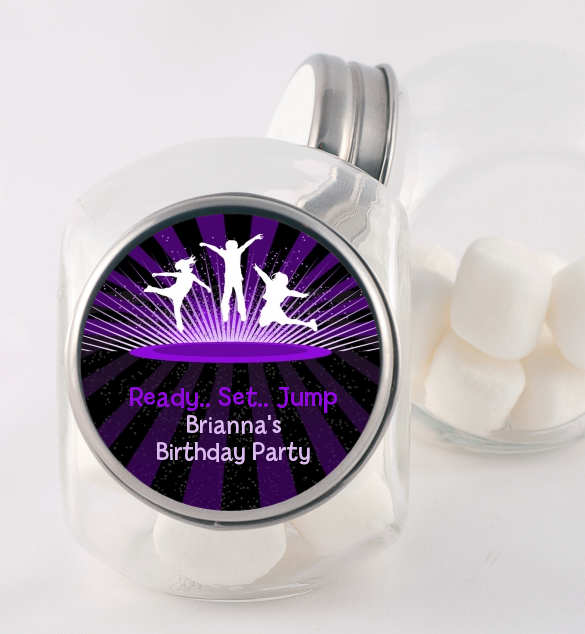 Trampoline - Personalized Birthday Party Candy Jar