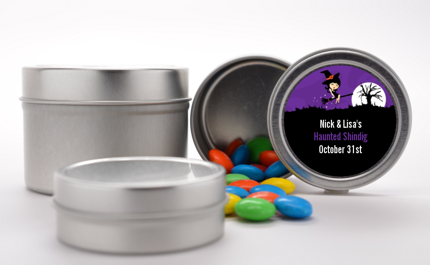 Trendy Witch - Custom Halloween Favor Tins