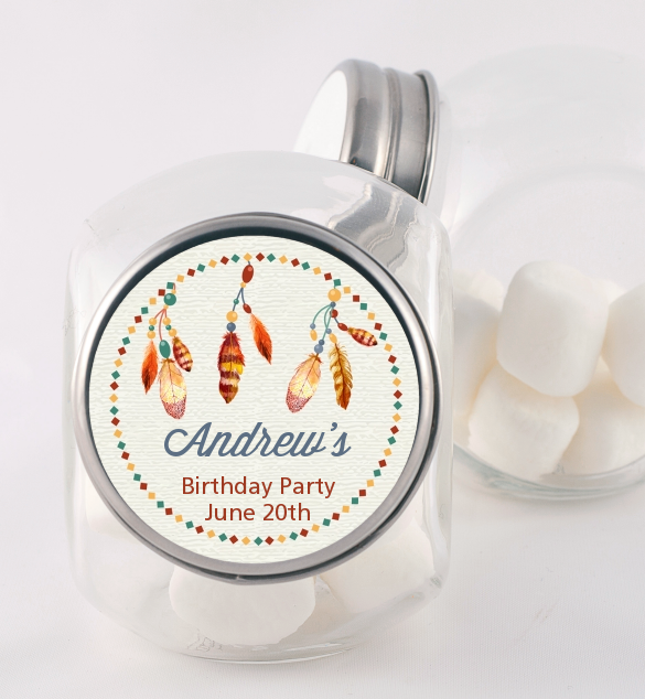 Dream Catcher - Personalized Birthday Party Candy Jar