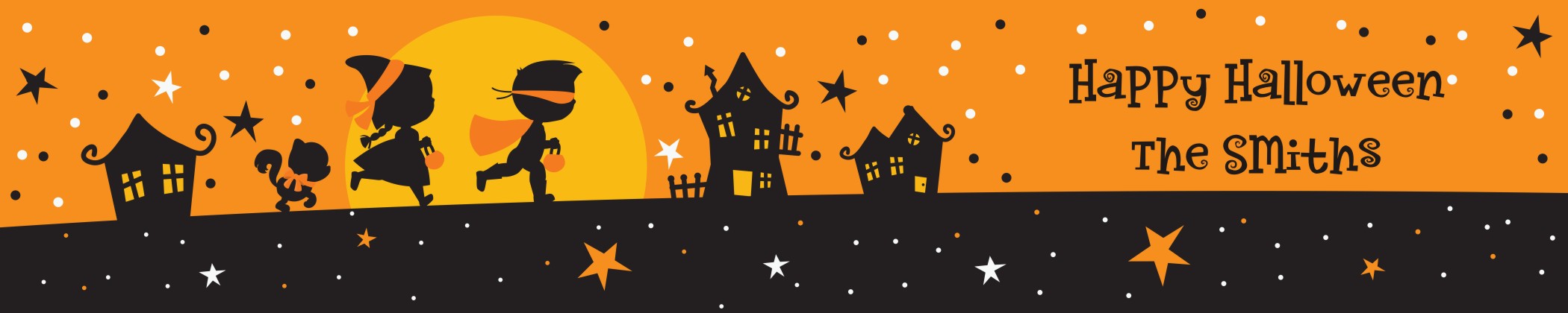 Trick or Treat - Personalized Halloween Banners