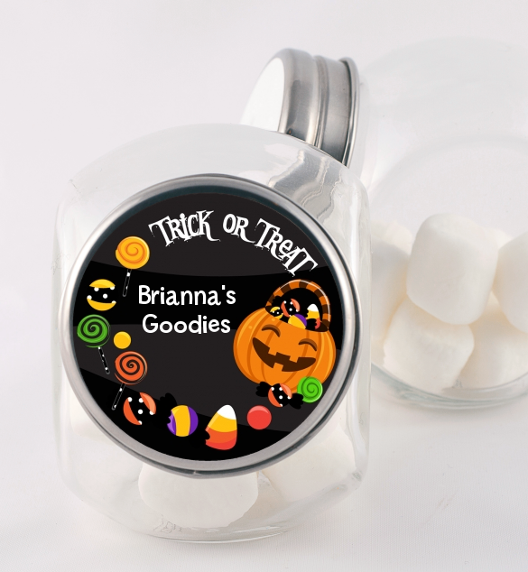 Trick or Treat Candy - Personalized Halloween Candy Jar