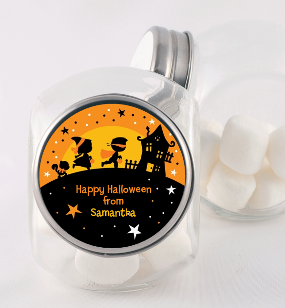 Trick or Treat - Personalized Halloween Candy Jar