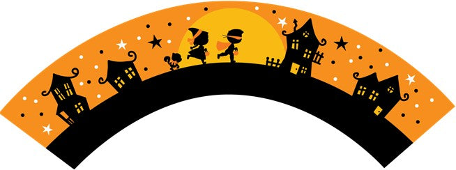 Trick or Treat - Halloween Cupcake Wrappers