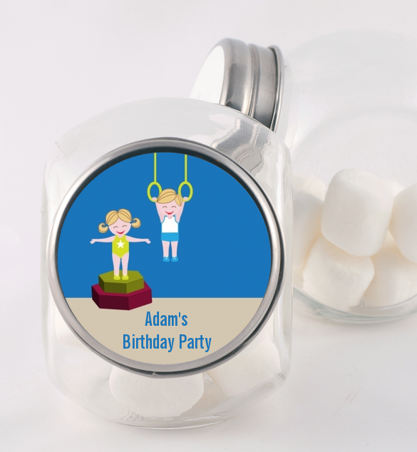 Tumble Gym - Personalized Birthday Party Candy Jar