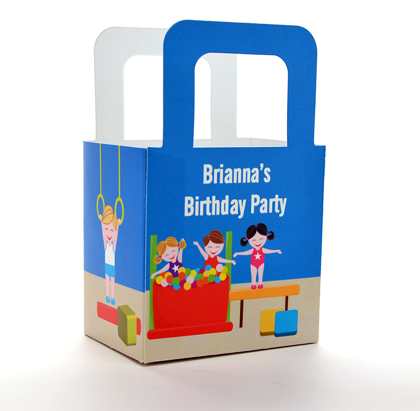 Tumble Gym - Personalized Birthday Party Favor Boxes