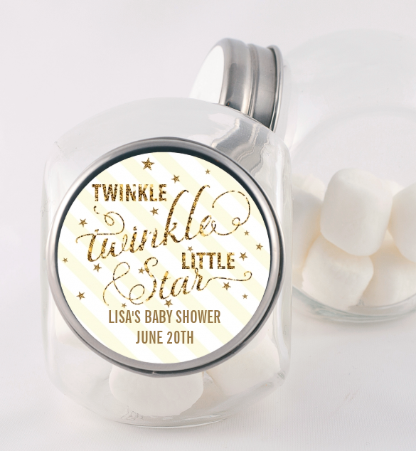 Twinkle Little Star - Personalized Baby Shower Candy Jar