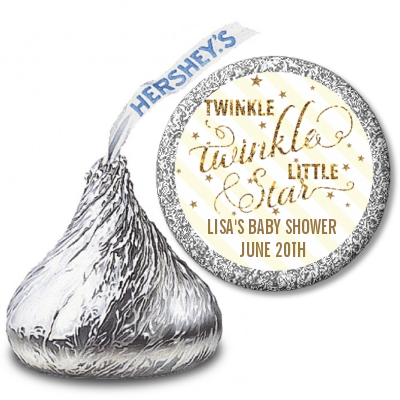 Twinkle Little Star - Hershey Kiss Baby Shower Sticker Labels