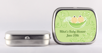 Twins Two Peas in a Pod Asian - Personalized Baby Shower Mint Tins