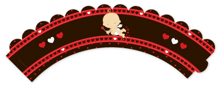 Cupid Baby Valentine's Day - Baby Shower Cupcake Wrappers