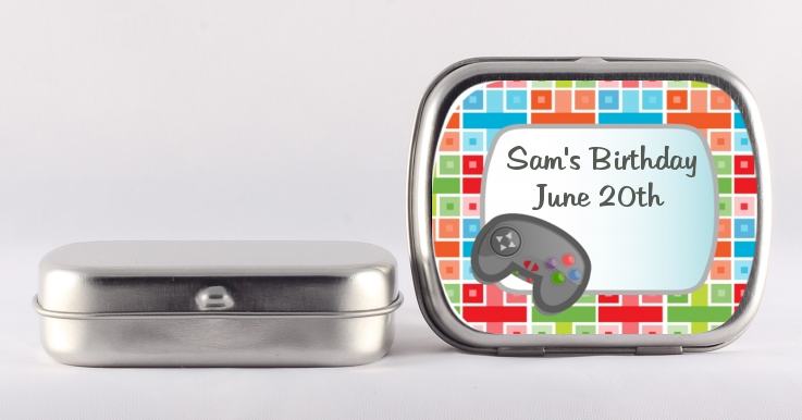 Video Game Time - Personalized Birthday Party Mint Tins