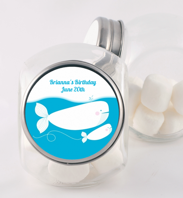 Whale Of A Good Time - Personalized Birthday Party Candy Jar