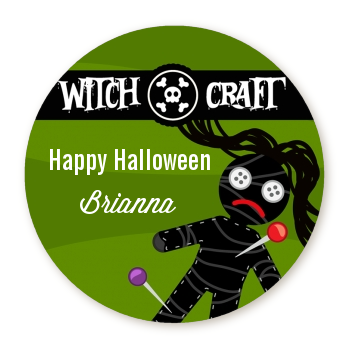 Witch Craft - Round Personalized Halloween Sticker Labels