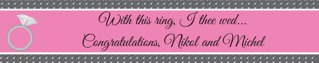 With This Ring - Personalized Bridal Shower Banners