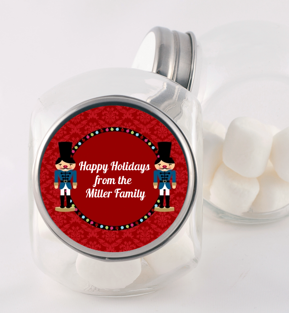 Wooden Soldiers - Personalized Christmas Candy Jar