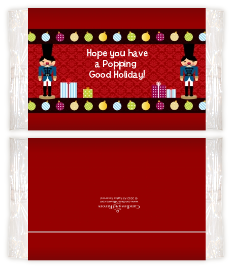 Wooden Soldiers - Personalized Popcorn Wrapper Christmas Favors