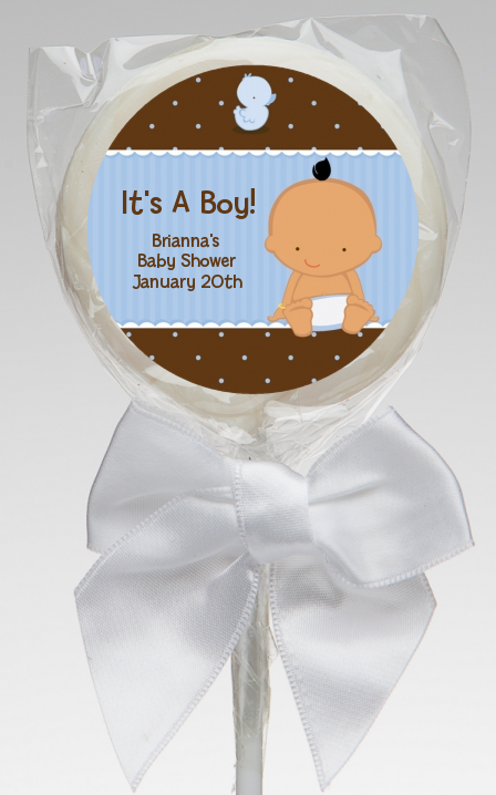 Baby Boy Hispanic Baby Shower lollipop favors | Baby Boy Hispanic ...